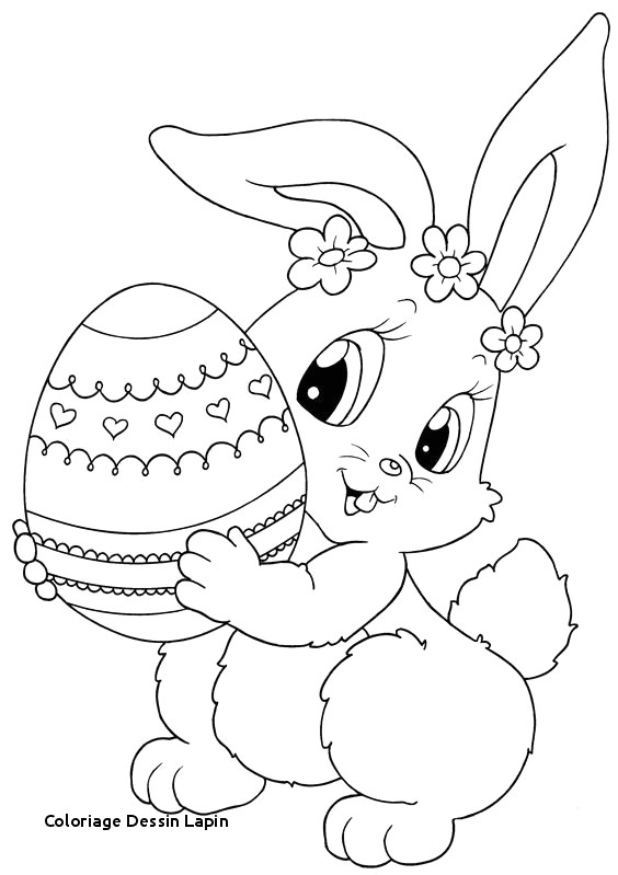 Coloriage De Lapin Belier Dessin D Un Lapin Facile