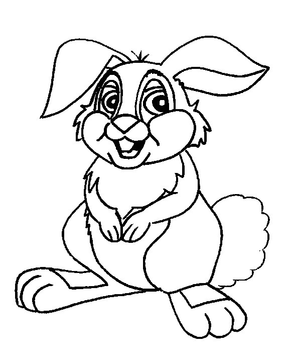 Coloriage De Lapin Belier Dessin Facile Lapin Mignon