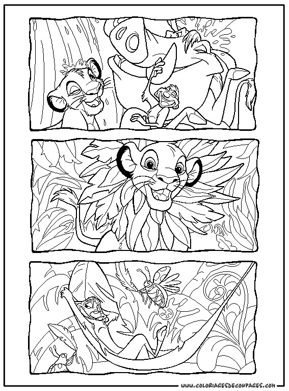 Coloriage De Le Roi Lion Dessin A Imprimer De Mandala Disney