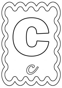 Coloriage De Lettres à Imprimer Coloriages à Imprimer Lettre C Numéro