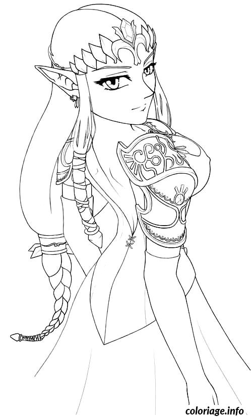Coloriage De Link Et Zelda Coloriage Dessin Zelda 77 Dessin
