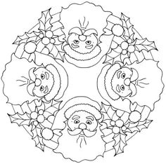 Coloriage De Mandala De Noel 92 Meilleures Images Du Tableau Coloriages Magiques Et