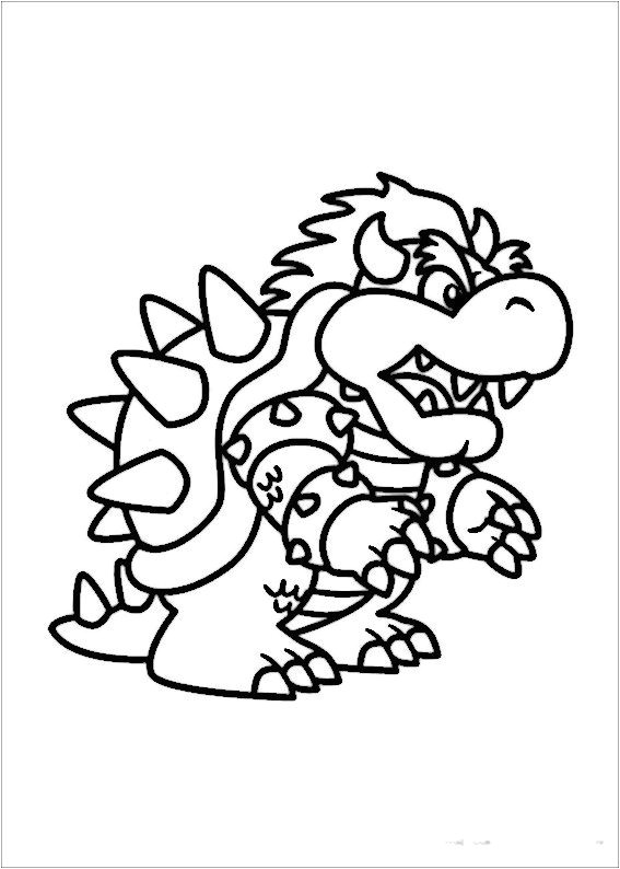 Coloriage De Mario Bros A Imprimer Gratuit Mario Bross Tegninger Til Farvel¦gning Printbare