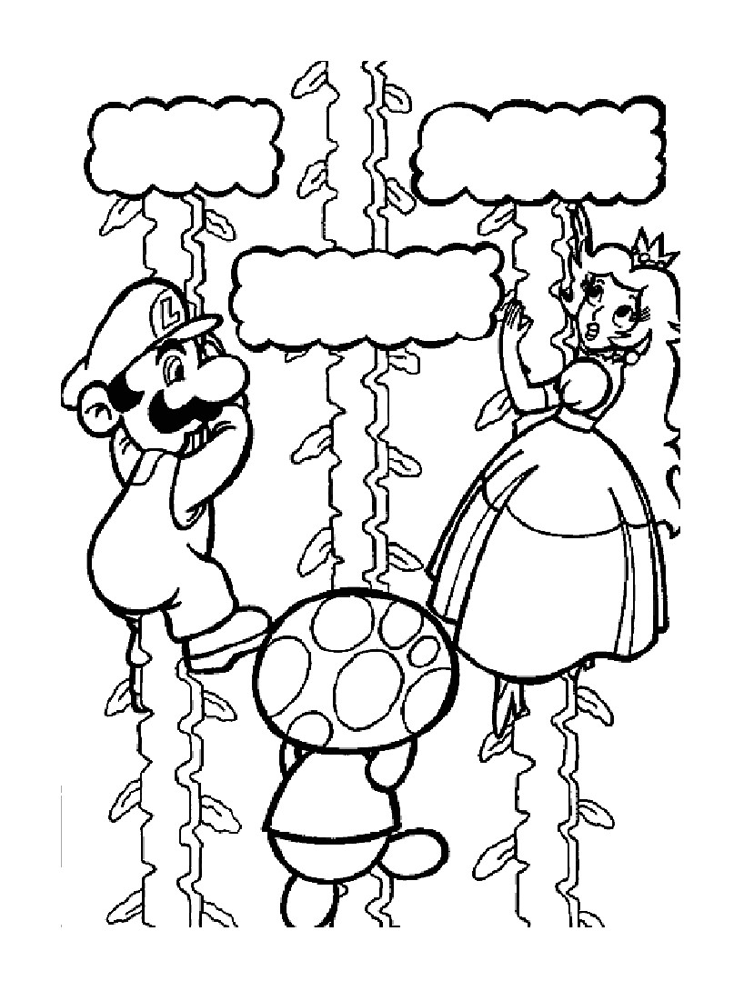 Coloriage De Mario Bros A Imprimer Gratuit Pour Imprimer Ce Coloriage Gratuit Coloriage Mario Bros 6