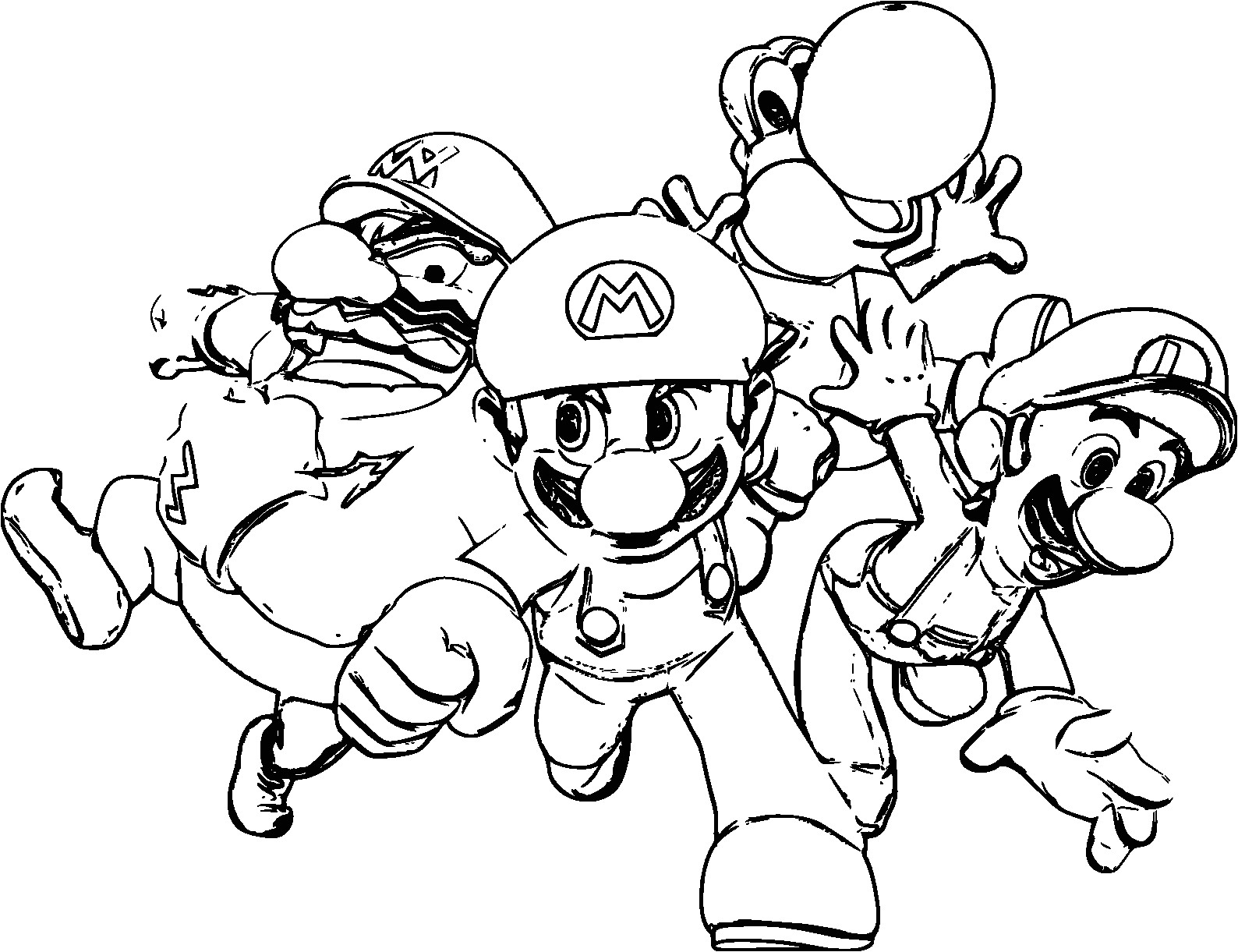 Coloriage De Mario Et Ses Amis à Imprimer Evo Magz V4 7