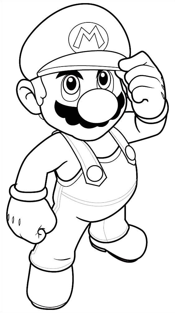 Coloriage De Mario Luigi épinglé Sur Dibujos