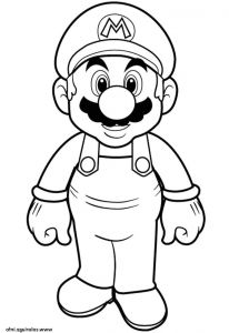 Coloriage De Mario Luigi Super Mario Bros Hd Coloriage