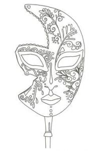 Coloriage De Masque De Venise Coloriage Masque De Venise Masques