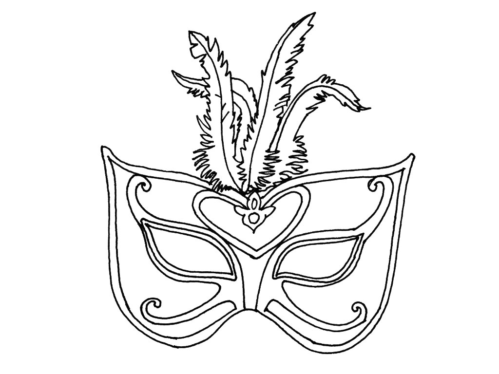 Coloriage De Masque De Venise Masque De Venise A Imprimer Nouveau Horizon
