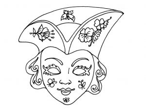 Coloriage De Masque De Venise Masque De Venise Coloriage – 123coloriage