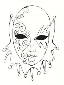 Coloriage De Masque De Venise Masque De Venise Coloriage – 123coloriage