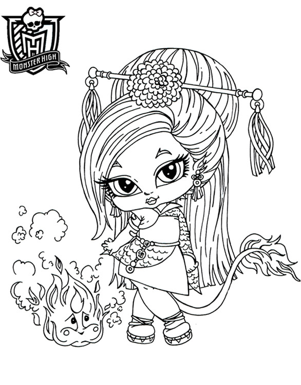 Coloriage De Monster High Imprimer 154 Dessins De Coloriage Monster High à Imprimer Sur