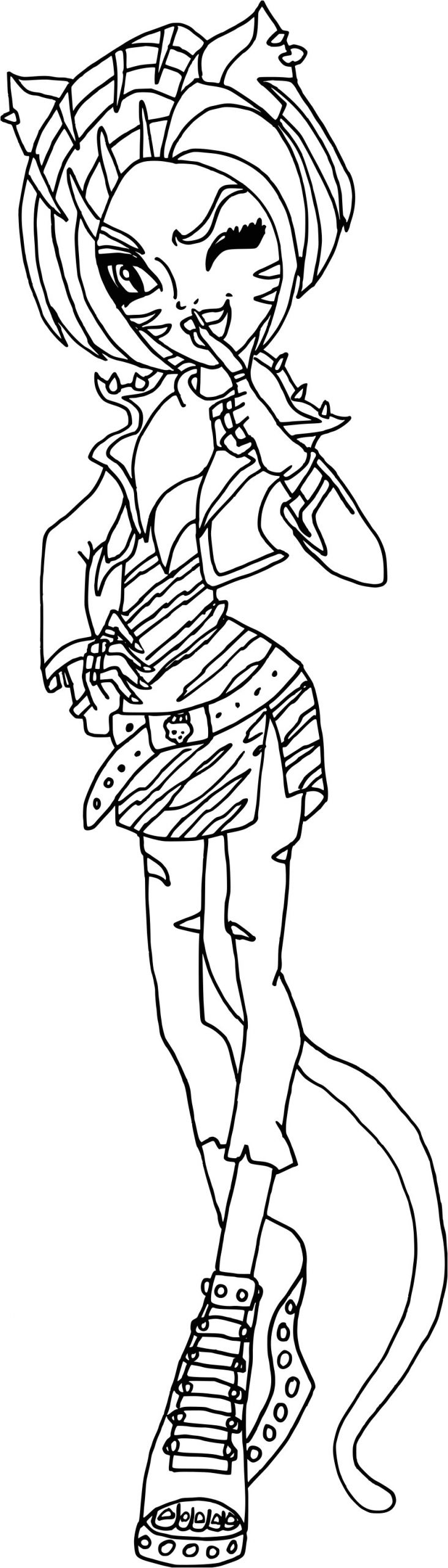 Coloriage De Monster High Imprimer Belle Coloriage De Monster High A Imprimer Bebe