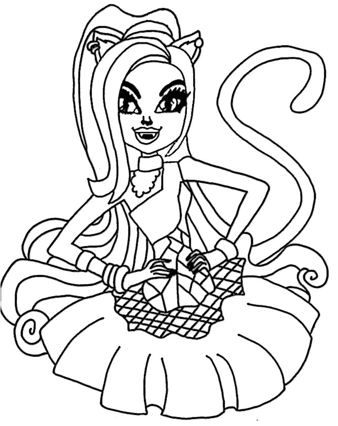Coloriage De Monster High Imprimer Coloriage Monster High toralei