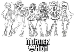 Coloriage De Monster High Imprimer Coloriage204 Coloriage De Monster High à Imprimer Gratuit