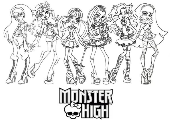 Coloriage De Monster High Imprimer Coloriage204 Coloriage De Monster High à Imprimer Gratuit