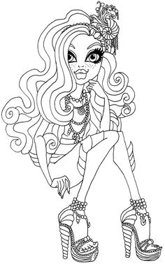 Coloriage De Monster High Lagoona Die 212 Besten Bilder Von Ausmalbilder In 2019