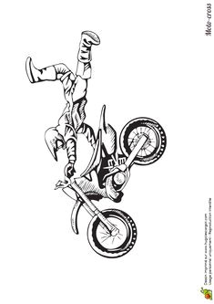Coloriage De Moto Cross à Imprimer 8 Meilleures Images Du Tableau Tatouage Motocross