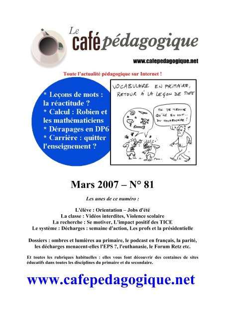 Coloriage De Mots Croisés Le Pdf Café Pédagogique