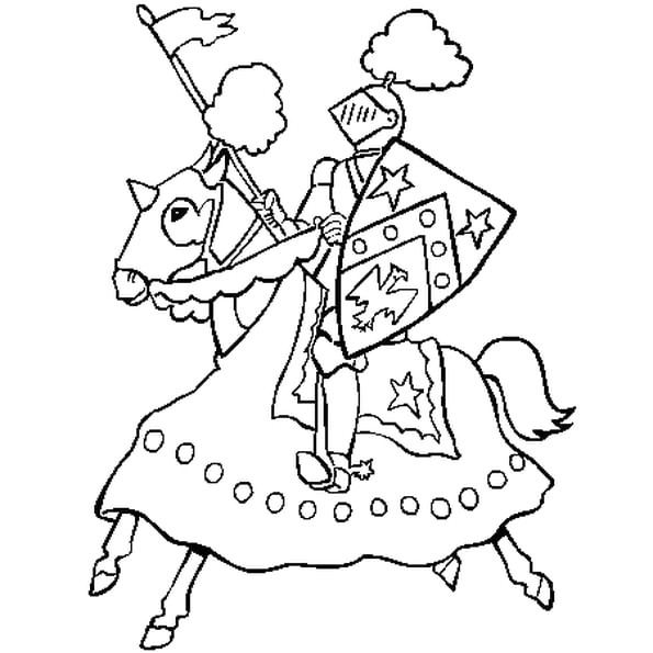 Coloriage De Moyen Age Dessin Chevalier Moyen Age