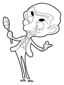 Coloriage De Mr Bean Coloring Pages for Kids · Download and Print for Free