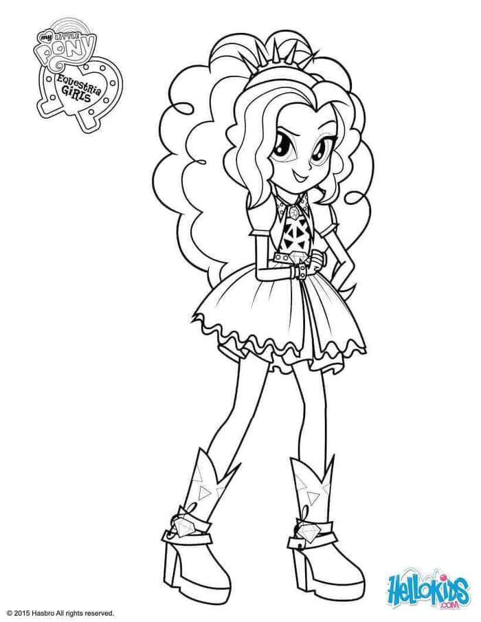 Coloriage De My Little Pony Equestria Girl Awesome Adagio Dazzle From My Little Pony Equestria Girls