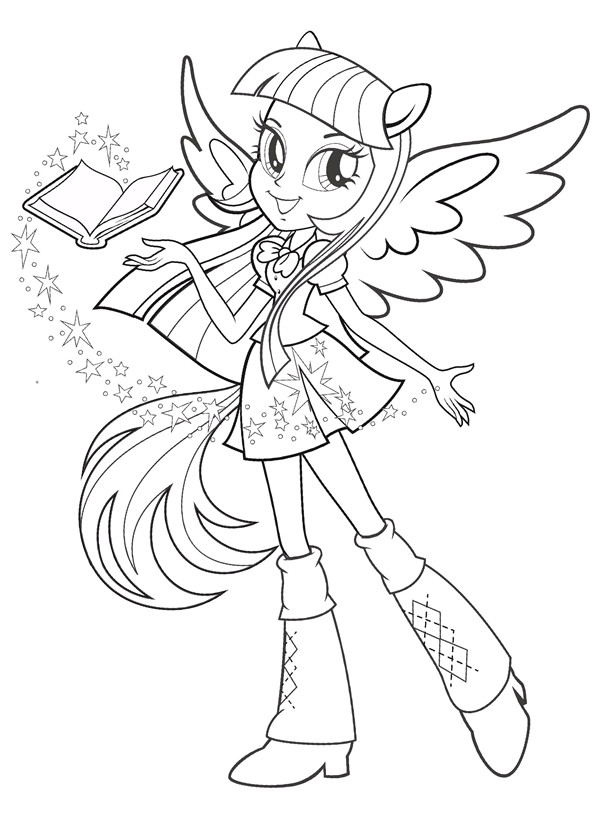 Coloriage De My Little Pony Equestria Girl Coloriages   Imprimer My Little Pony Et Equestria Girls