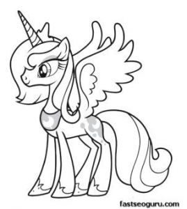 Coloriage De My Little Pony Equestria Girl Printable My Little Pony Friendship Magic Princess Luna