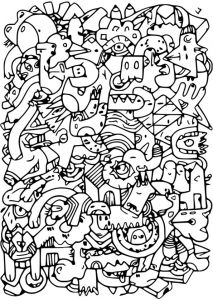 Coloriage De Noel Adulte A Imprimer Coloriage Adulte Visage