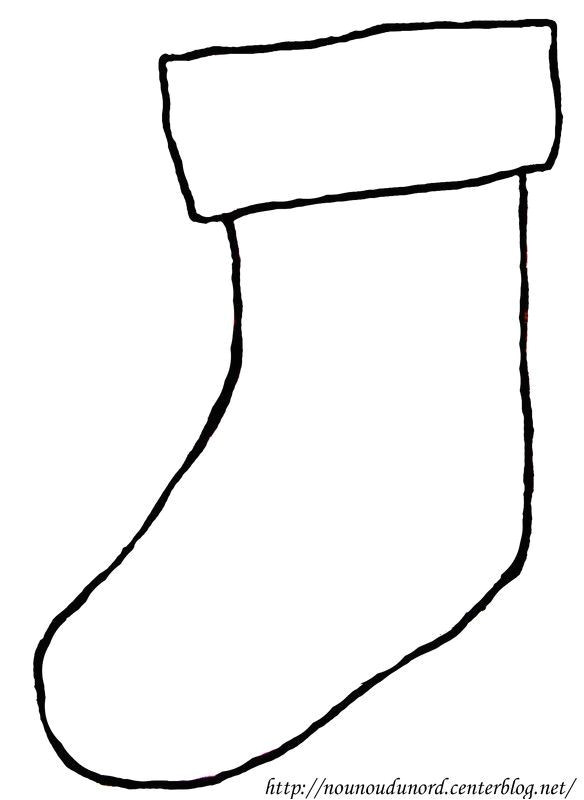 Coloriage De Noel Chaussette Coloriage Noel Bottes