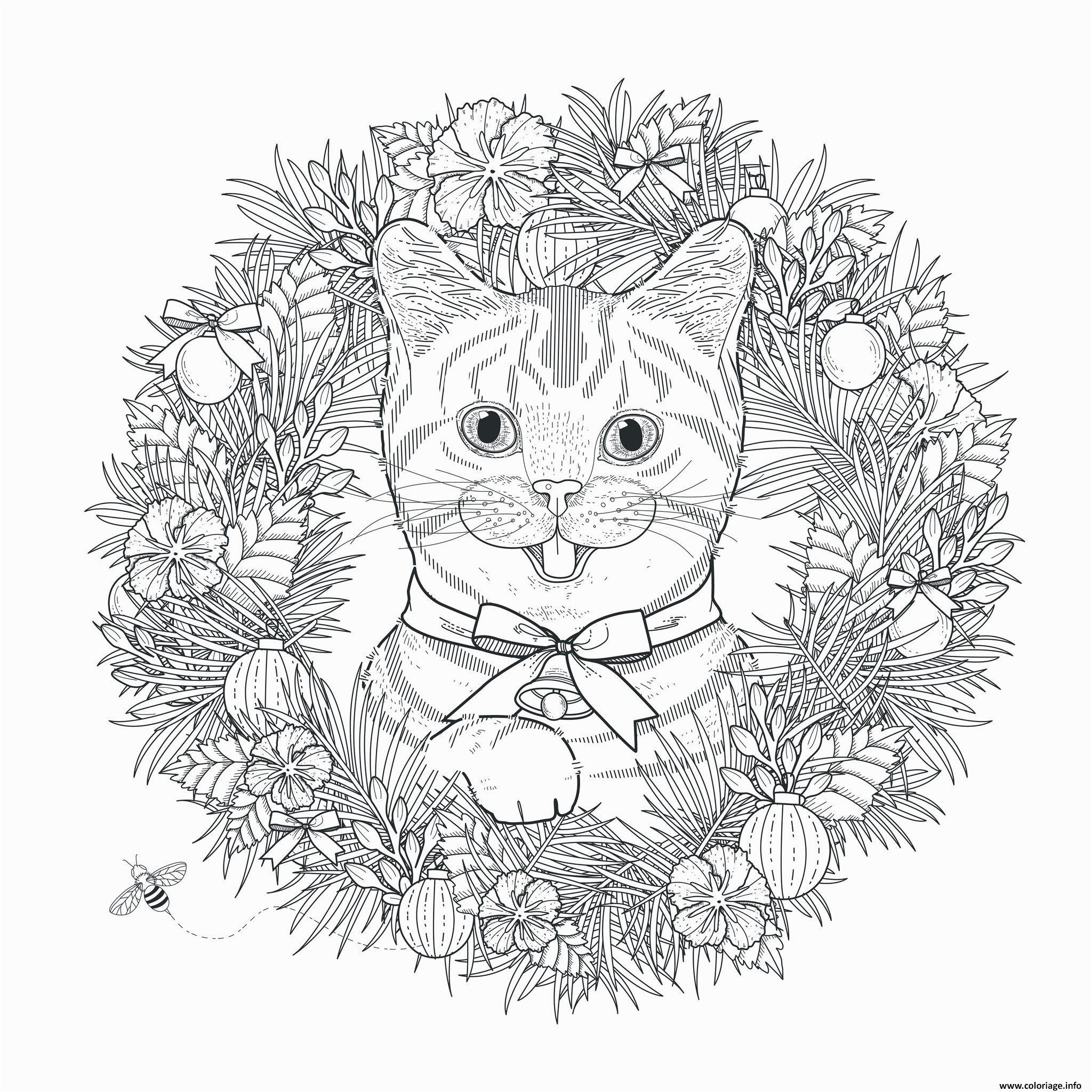 Coloriage De Noel format A4 Imprimer Mandala Animaux Dessin A Imprimer Gratuit