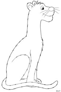 Coloriage De Panthere Noire A Imprimer Coloriage à Imprimer Une Panthère Noire Dory Coloriages