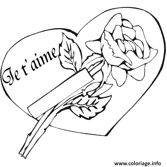 Coloriage De Papa Je T Aime Idees De Fait Main Coeur Dessin Rose