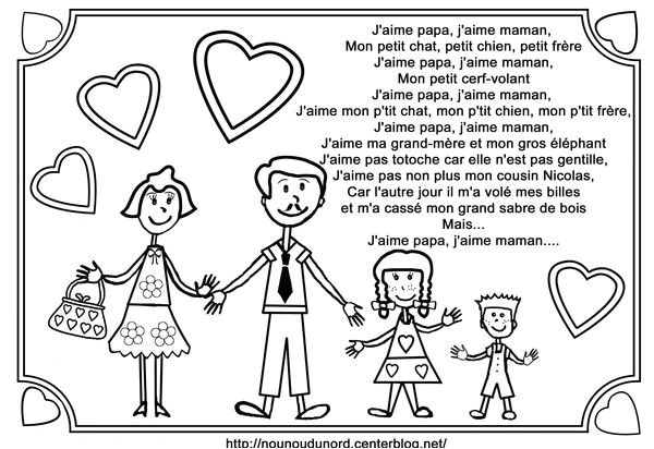 Coloriage De Papa Je T Aime Ptine J Aime Papa J Aime Maman Par Nounoudunord