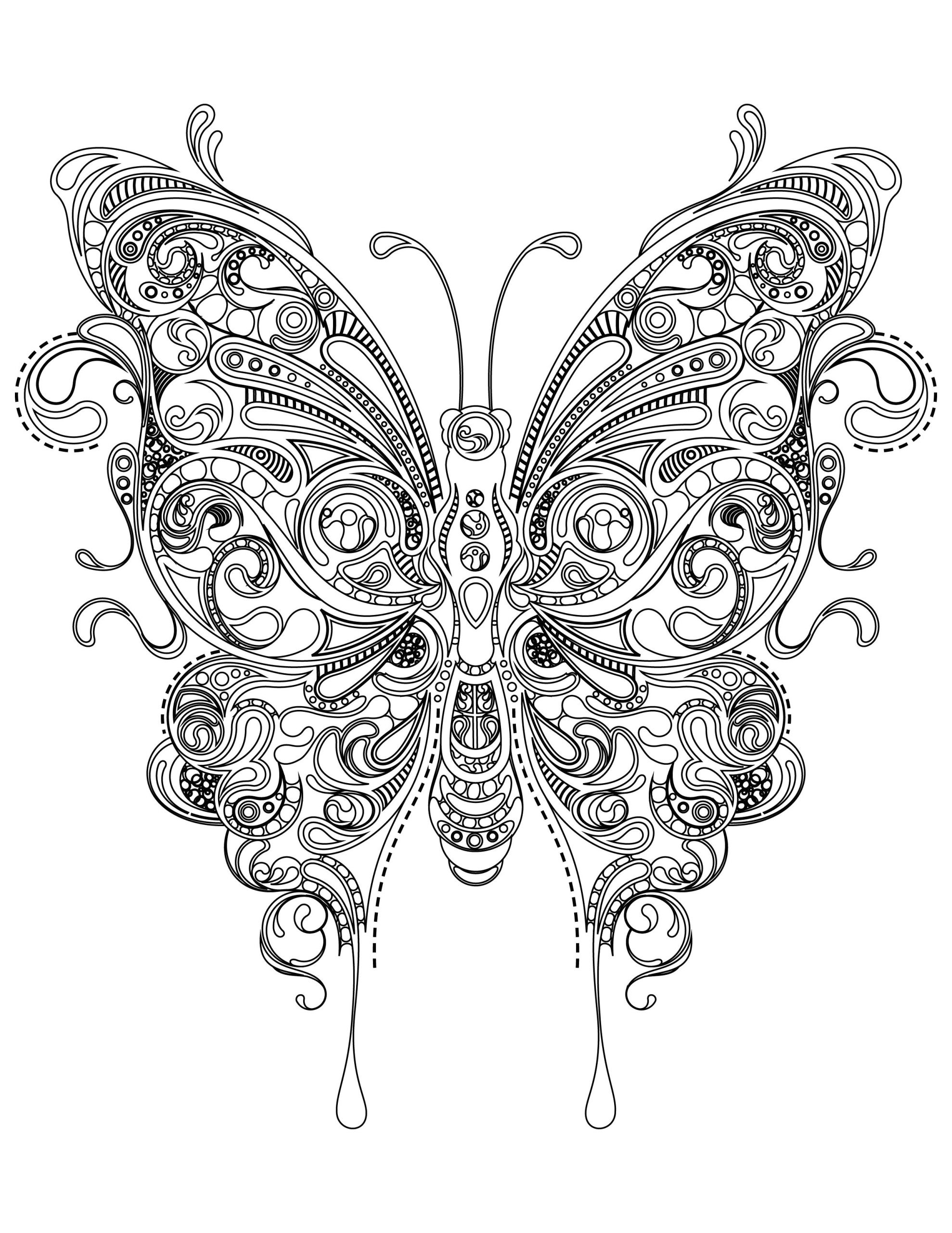 Coloriage De Papillon Gratuit 14 élégant Jeux De Coloriage Mandala Galerie