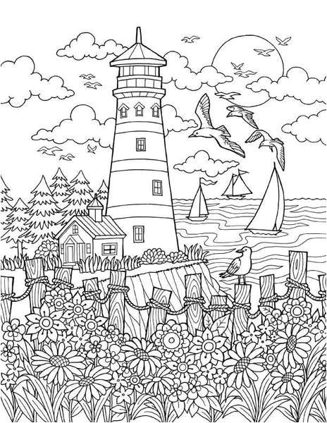 Coloriage De Paysage De Mer Introduction to Colorit Download Pack 20 Drawings