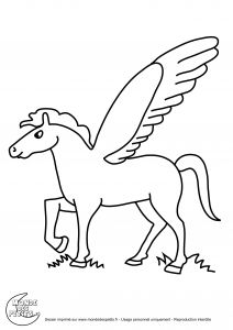 Coloriage De Pégase A Imprimer 296 Dessins De Coloriage Cheval à Imprimer Sur Laguerche