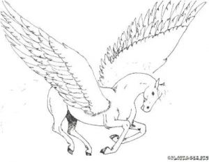 Coloriage De Pégase A Imprimer normal Pegase Coloriage 7