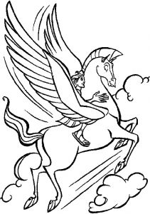 Coloriage De Pégase A Imprimer Pegasus Coloring Pages