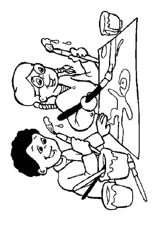 Coloriage De Peinture Gratuit Coloriage Enfant Et Peinture Dessin Gratuit à Imprimer
