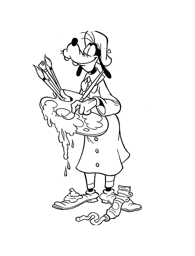 Coloriage De Peinture Gratuit Nos Jeux De Coloriage Peintre à Imprimer Gratuit