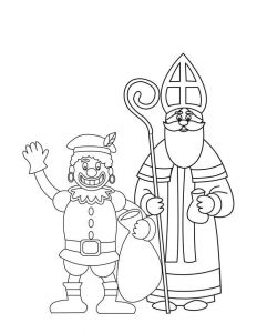 Coloriage De Pere Fouettard Coloriage Le Père Fouettard Et Saint Nicolas Coloriages