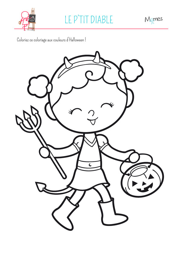 Coloriage De Petit Diable Coloriage Le Petit Diable Momes