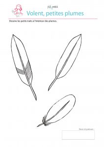 Coloriage De Plume D Oiseau Des Plumes Exercice De Tracé à Imprimer