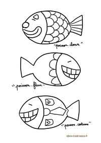 Coloriage De Poisson D Avril A Imprimer Coloriage De Poissons D Avril Pour La Classe