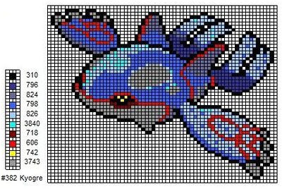 Coloriage De Pokemon Groudon Crochet Fanatic Pokemon 382 383 Kyogre & Groudon
