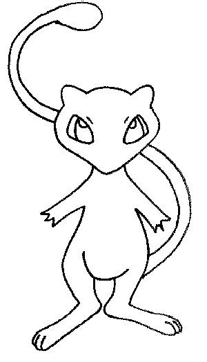 Coloriage De Pokemon Mew à Colorier De Pokemon