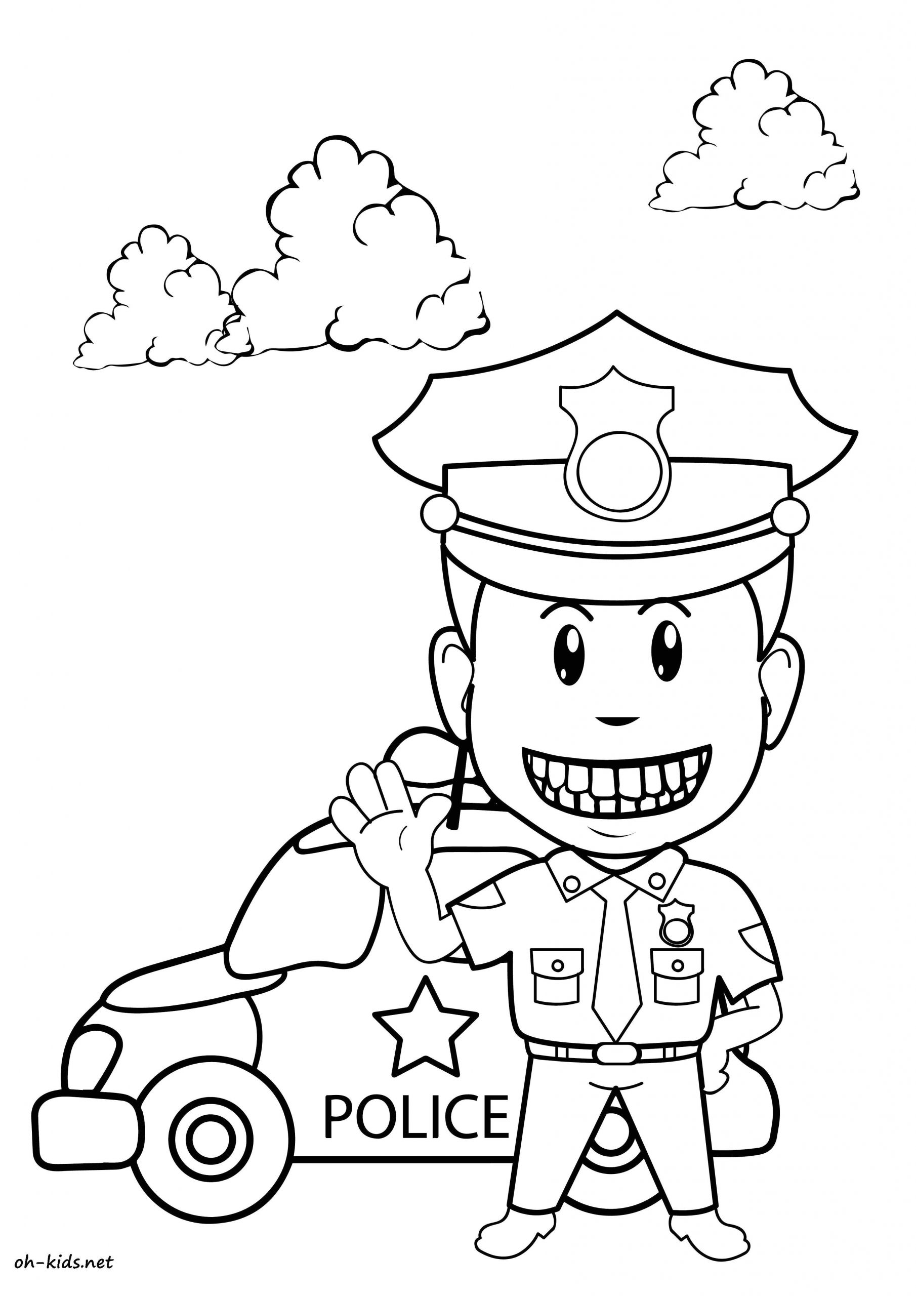 Coloriage De Police à Imprimer Coloriage Police Oh Kids Fr