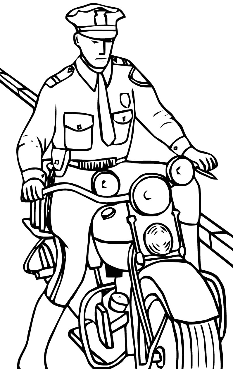 Coloriage De Police à Imprimer Dessins Gratuits à Colorier Coloriage Police à Imprimer