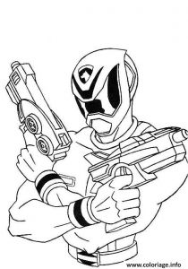 Coloriage De Power Rangers Ninja Steel Coloriage Power Rangers Avec Fusils Pret Bat